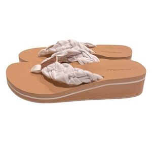 Mormirac Womens Braid Comfortable Arch Support Flip Flops Soft Size 8 New